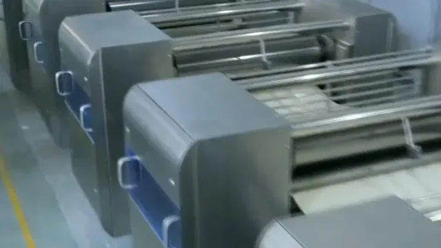 video of food manufacturing line